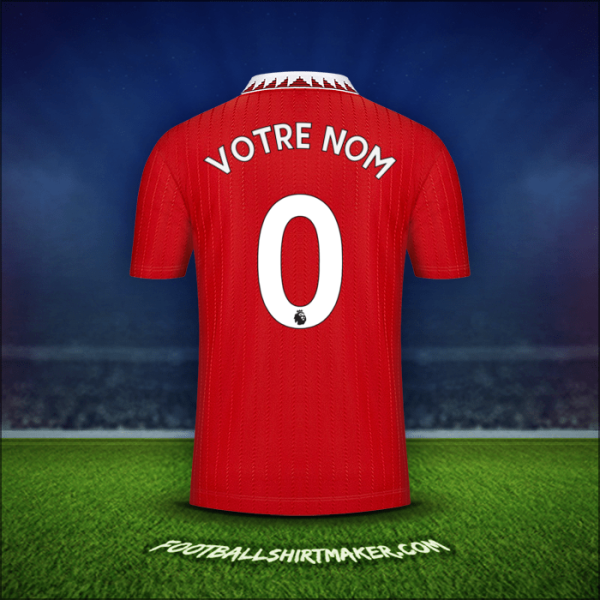 Maillot Manchester United 2022/2023 -  votre nom - 0