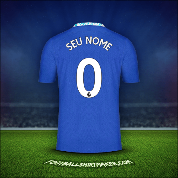 Camisa Chelsea 2022/2023 -  seu nome - 0