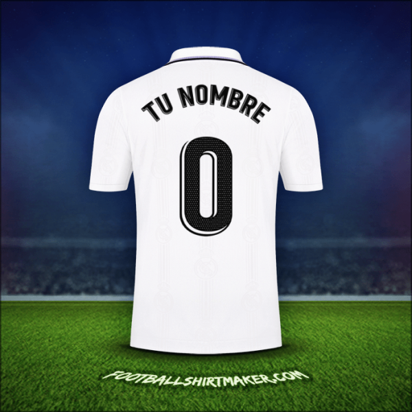 Jersey Real Madrid CF 2022/2023 -  tu nombre - 0