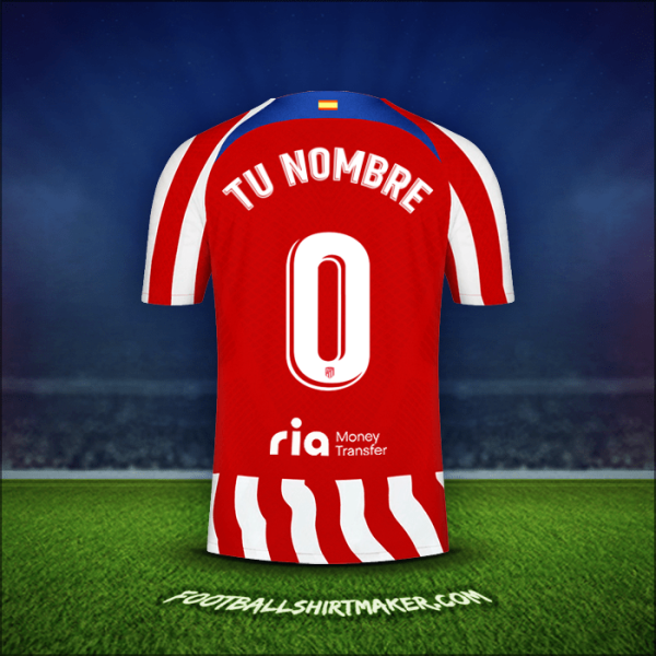 Camiseta Atletico Madrid 2022/2023 -  tu nombre - 0