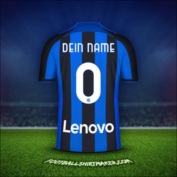 Trikot Inter 2022/2023 -  dein name - 0