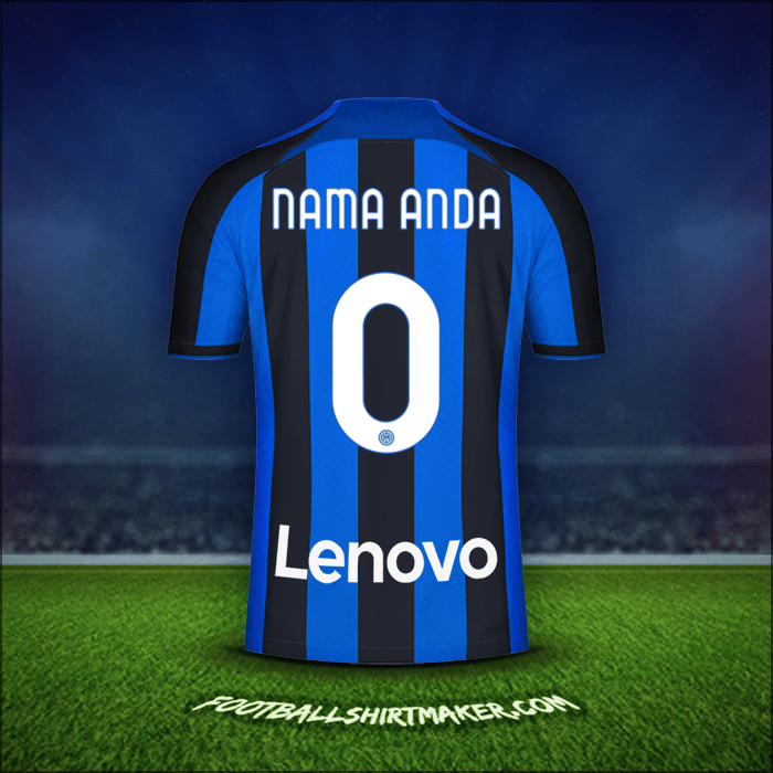 Jersey Inter 2022/2023 -  nama anda - 0