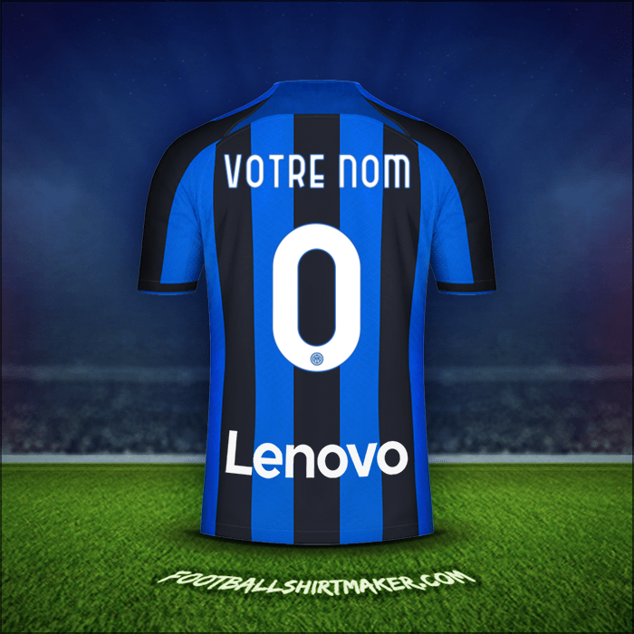 Maillot Inter 2022/2023 -  votre nom - 0