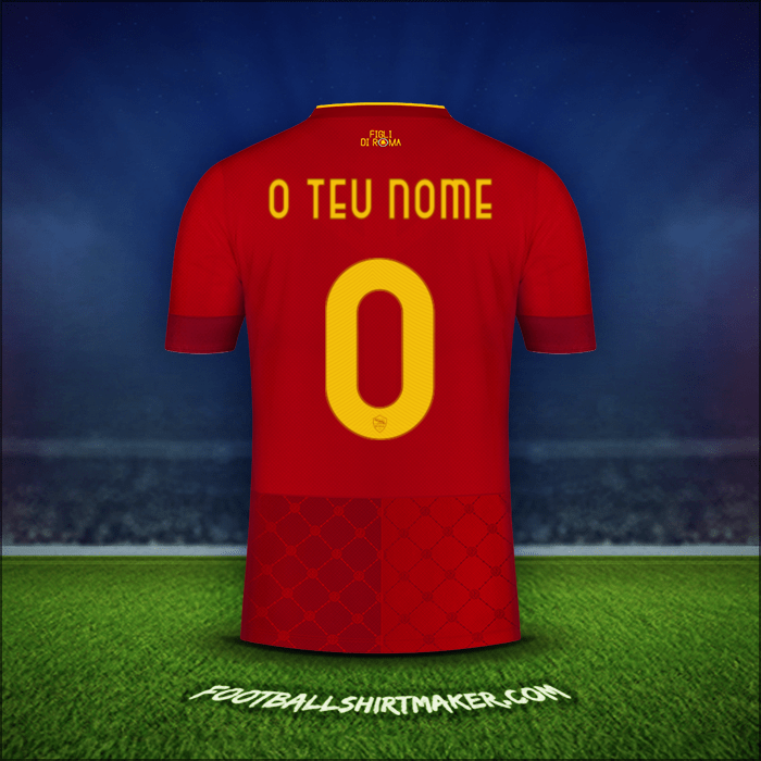 Camisola AS Roma 2022/2023 -  o teu nome - 0