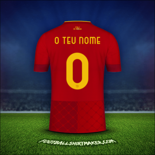 Camisola AS Roma 2022/2023 -  o teu nome - 0