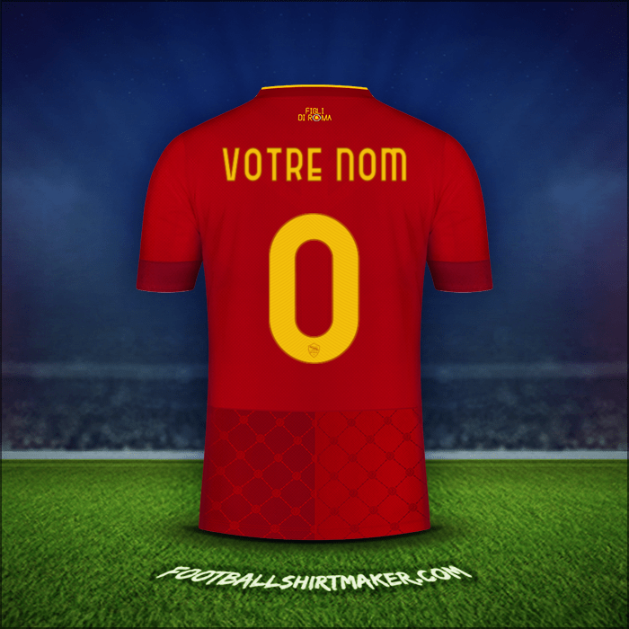 Maillot AS Roma 2022/2023 -  votre nom - 0