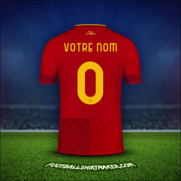 Maillot AS Roma 2022/2023 -  votre nom - 0