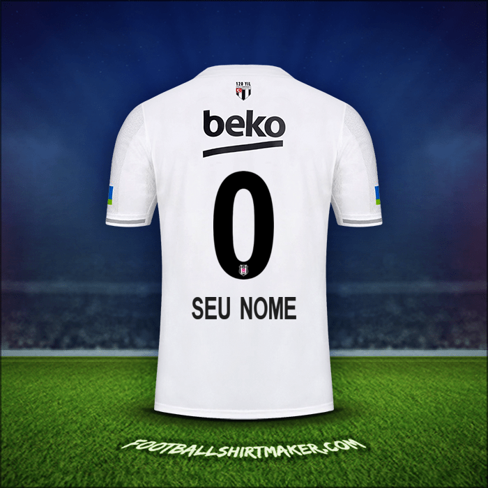 Camisa Besiktas JK 2022/2023 -  seu nome - 0