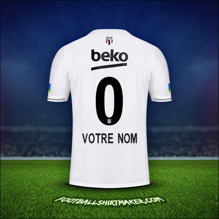 Maillot Besiktas JK 2022/2023 -  votre nom - 0
