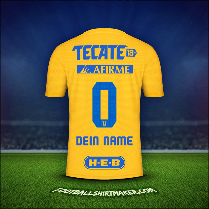 Trikot Tigres UANL 2022/2023 -  dein name - 0