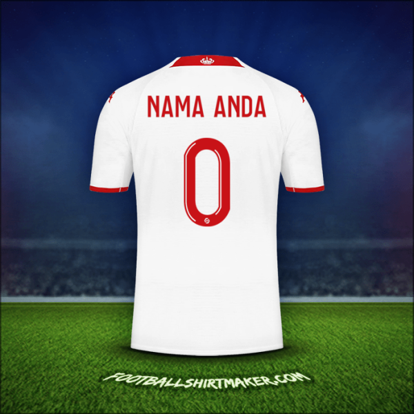 Jersey As Monaco 2022/2023 -  nama anda - 0