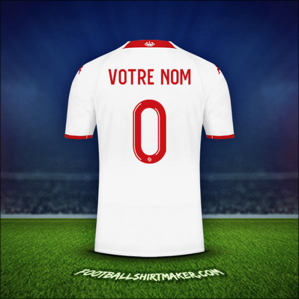 Maillot As Monaco 2022/2023 -  votre nom - 0