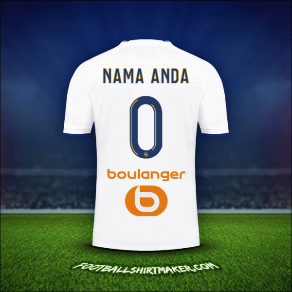 Jersey Olympique de Marseille 2022/2023 -  nama anda - 0