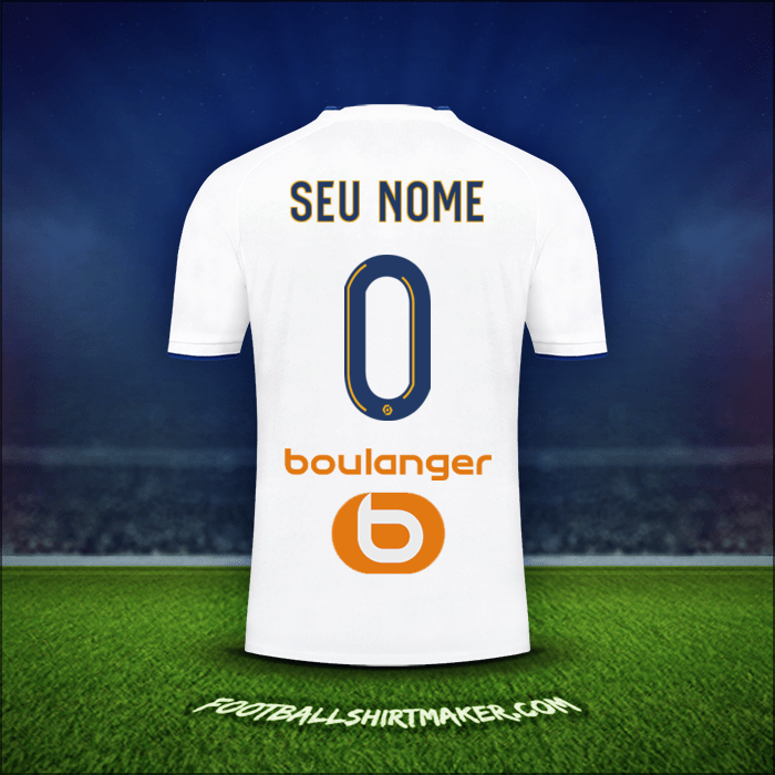Camisa Olympique de Marseille 2022/2023 -  seu nome - 0