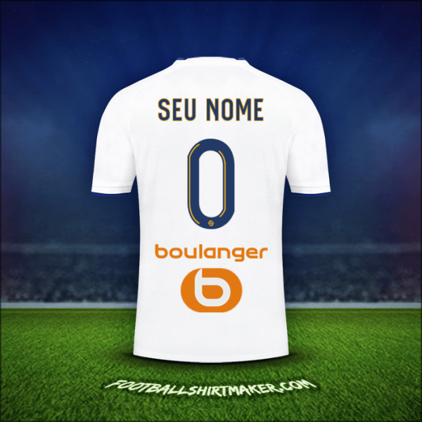 Camisa Olympique de Marseille 2022/2023 -  seu nome - 0