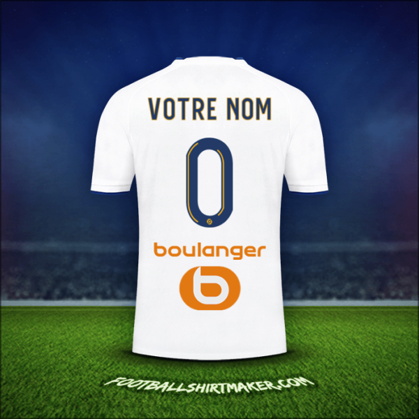 Maillot Olympique de Marseille 2022/2023 -  votre nom - 0