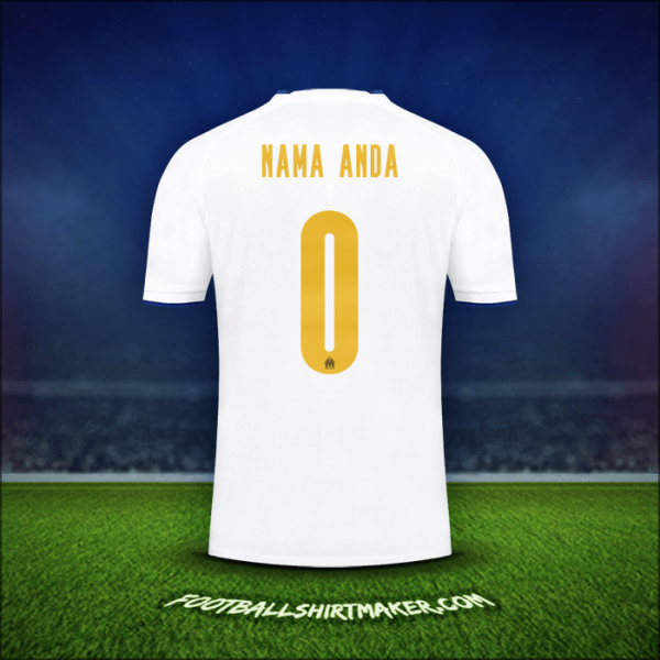 Jersey Olympique de Marseille Cup 2022/2023 -  nama anda - 0
