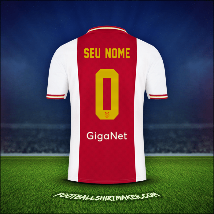 Camisa AFC Ajax 2022/2023 -  seu nome - 0