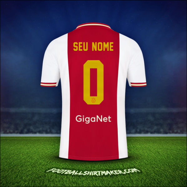 Camisa AFC Ajax 2022/2023 -  seu nome - 0