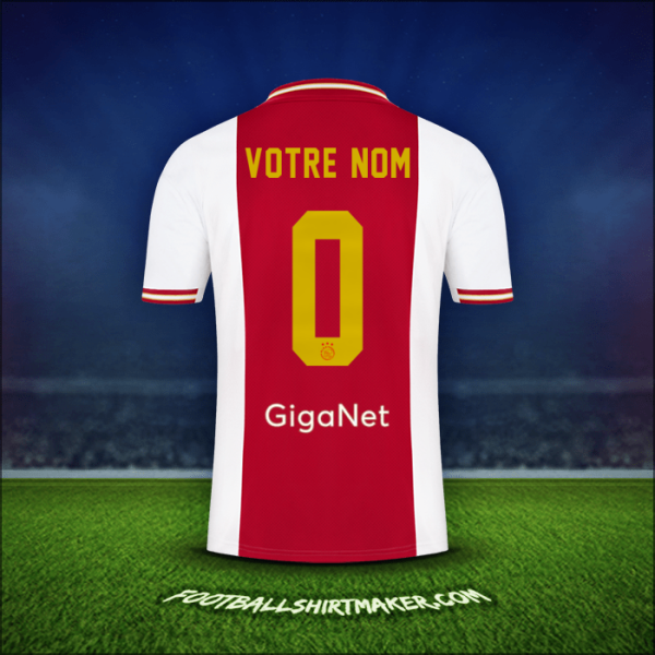 Maillot AFC Ajax 2022/2023 -  votre nom - 0