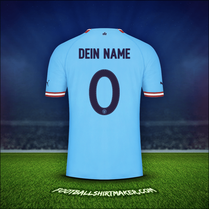 Trikot Manchester City Cup 2022/2023 -  dein name - 0