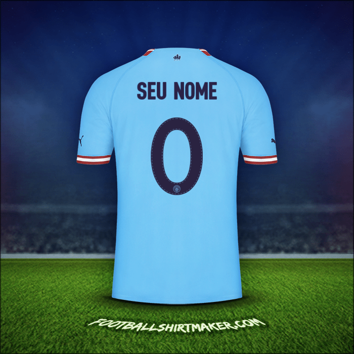 Camisa Manchester City Cup 2022/2023 -  seu nome - 0