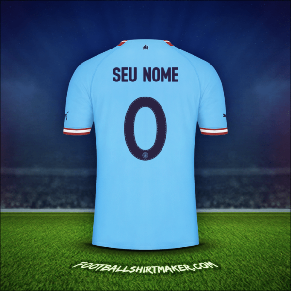 Camisa Manchester City Cup 2022/2023 -  seu nome - 0