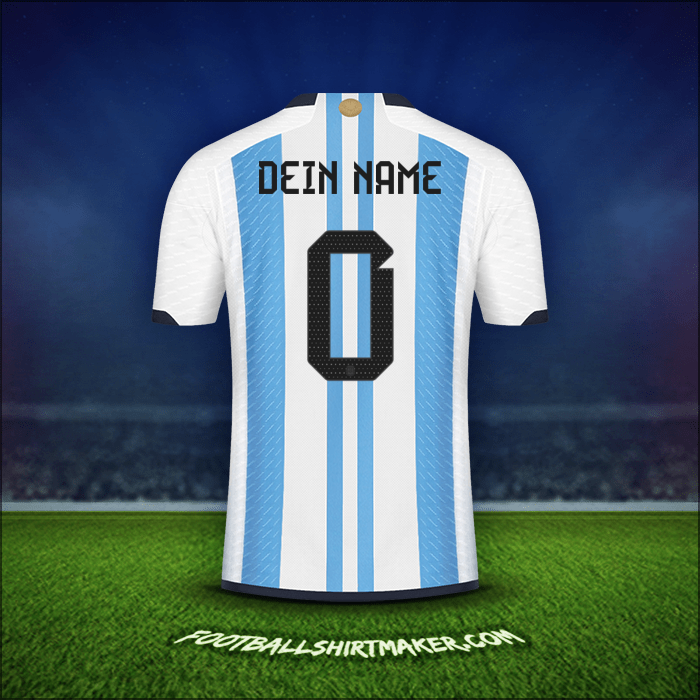 Trikot Argentinien 2022 -  dein name - 0