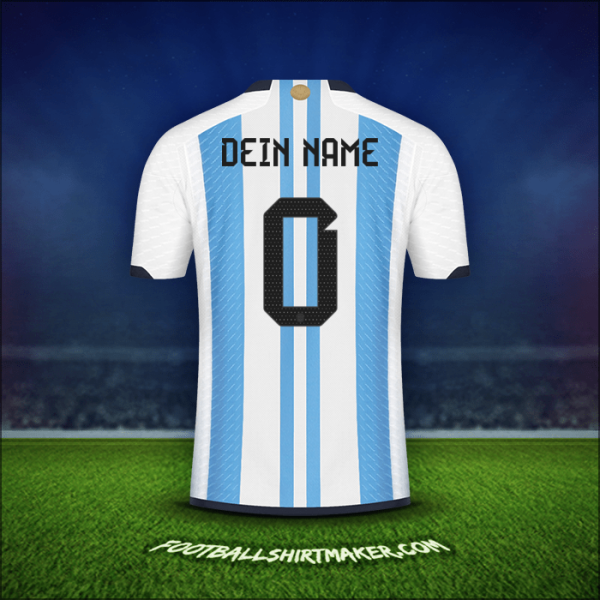 Trikot Argentinien 2022 -  dein name - 0