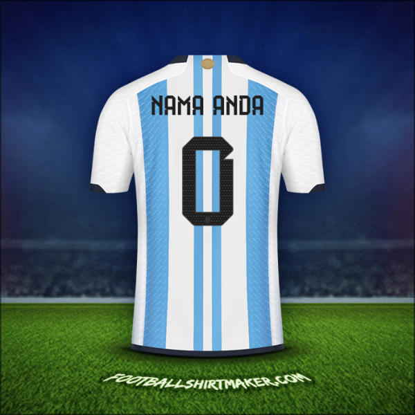 Jersey Argentina 2022 -  nama anda - 0