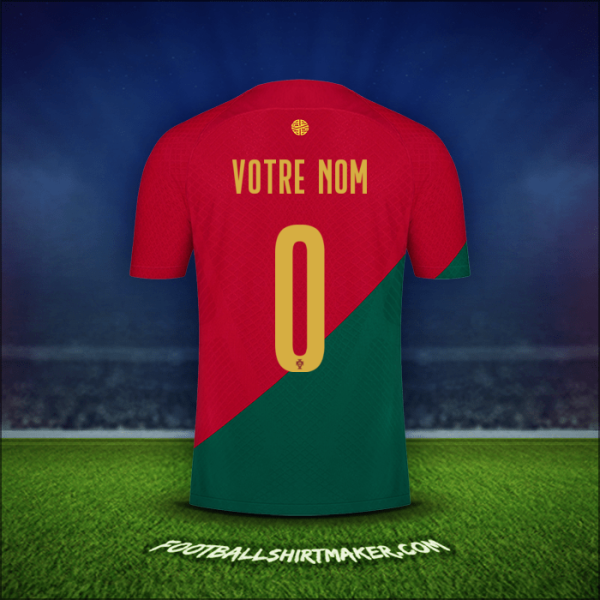 Maillot Portugal 2022 -  votre nom - 0