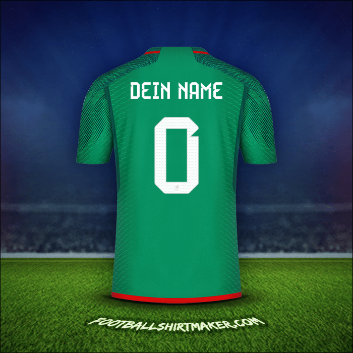 Trikot Mexiko 2022 -  dein name - 0
