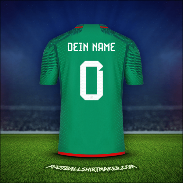 Trikot Mexiko 2022 -  dein name - 0