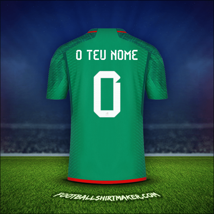 Camisola México 2022 -  o teu nome - 0