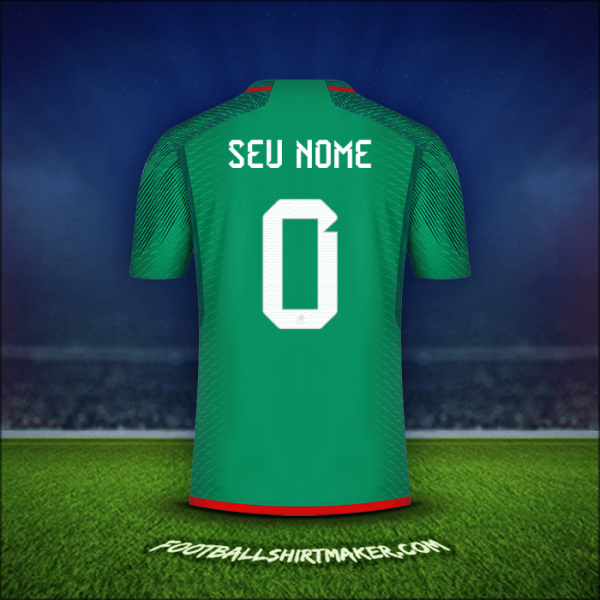 Camisa México 2022 -  seu nome - 0