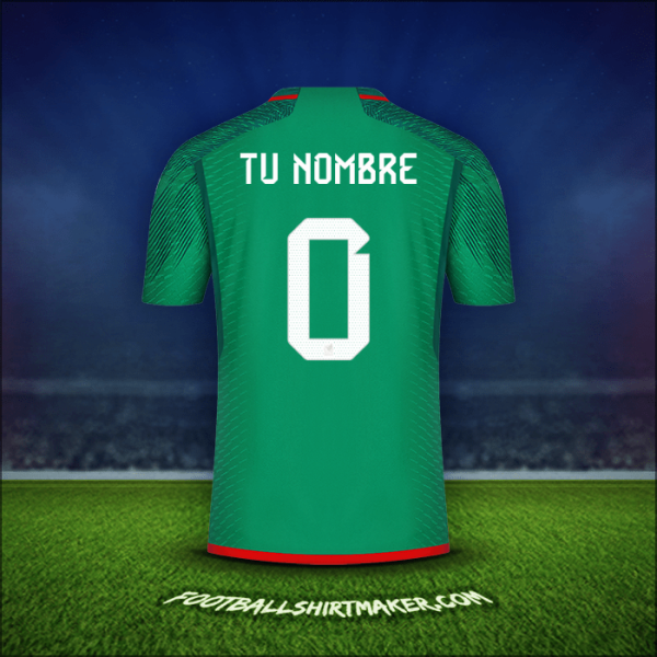 Camiseta Mexico 2022 -  tu nombre - 0