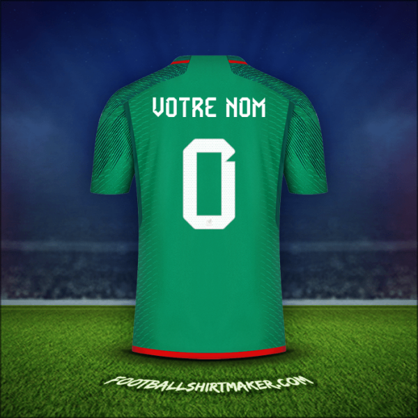 Maillot Mexique 2022 -  votre nom - 0