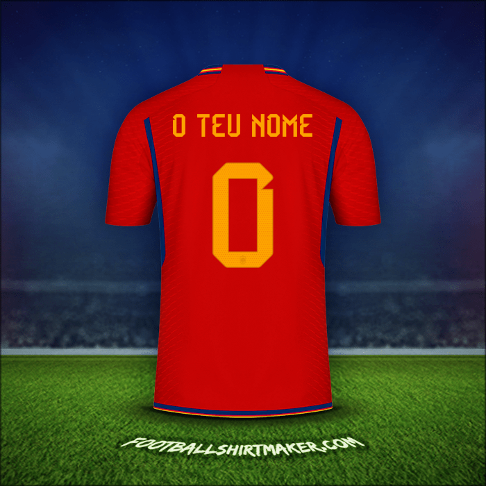 Camisola Espanha 2022 -  o teu nome - 0
