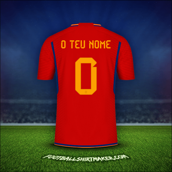Camisola Espanha 2022 -  o teu nome - 0