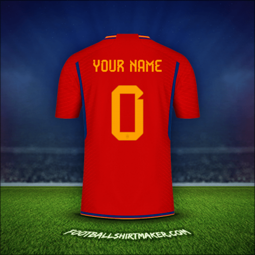 Shirt Spain 2022 -  your name - 0
