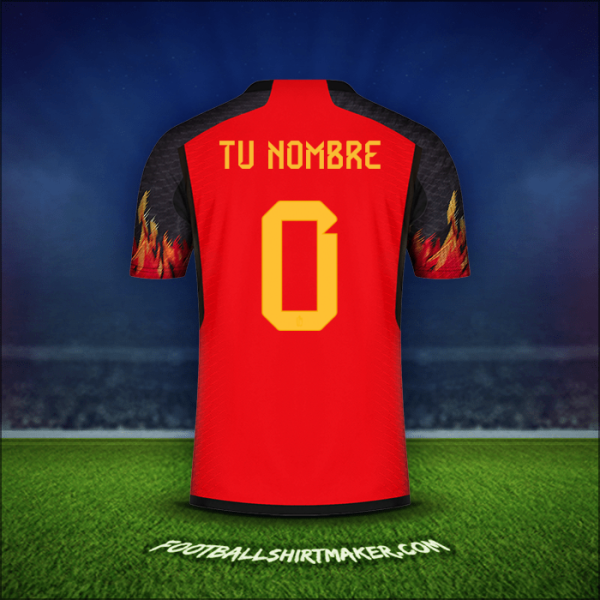 Jersey Belgica 2022 -  tu nombre - 0