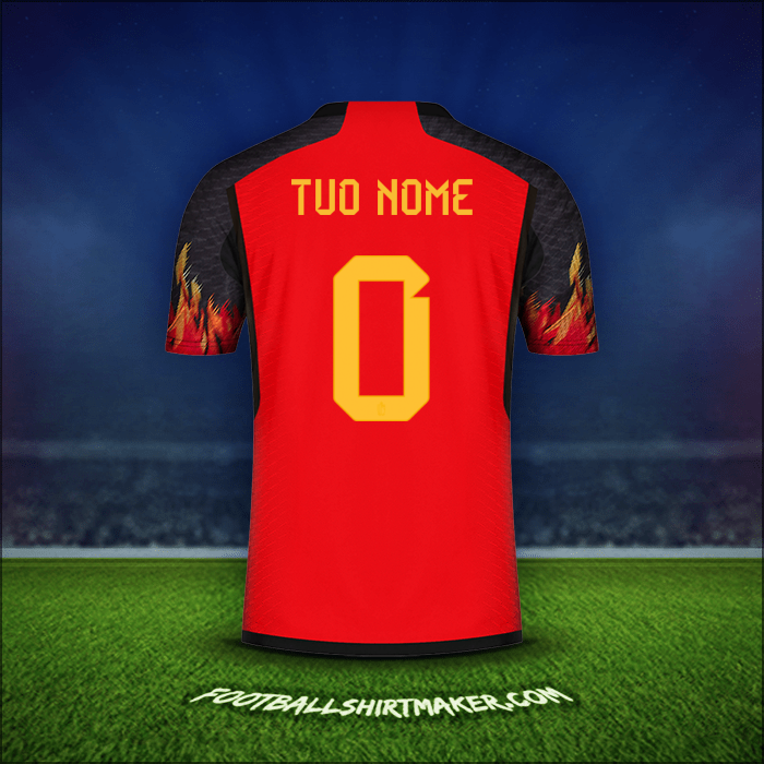 Maglia Belgio 2022 -  tuo nome - 0