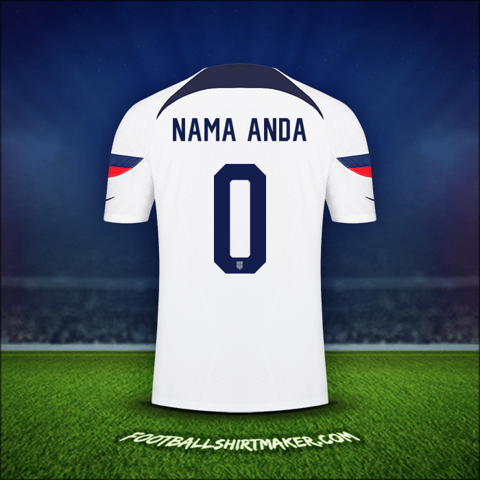 Jersey Amerika Serikat 2022 -  nama anda - 0