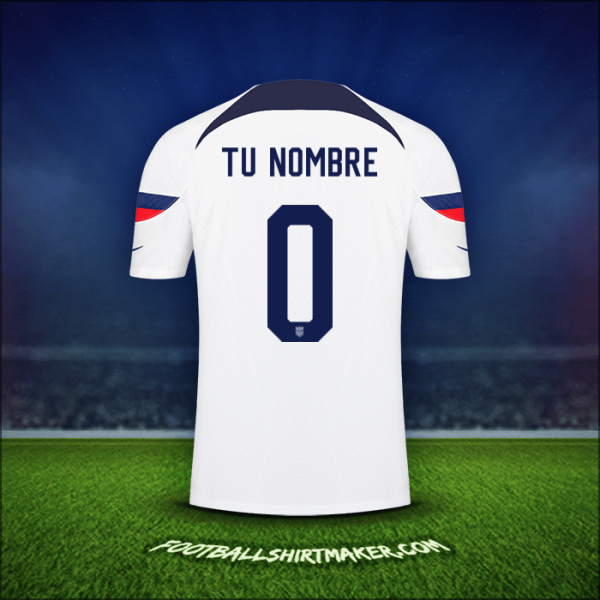 Jersey Estados Unidos 2022 -  tu nombre - 0