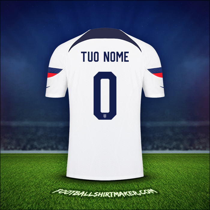 Maglia Stati Uniti 2022 -  tuo nome - 0