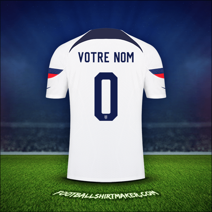 Maillot États-Unis 2022 -  votre nom - 0