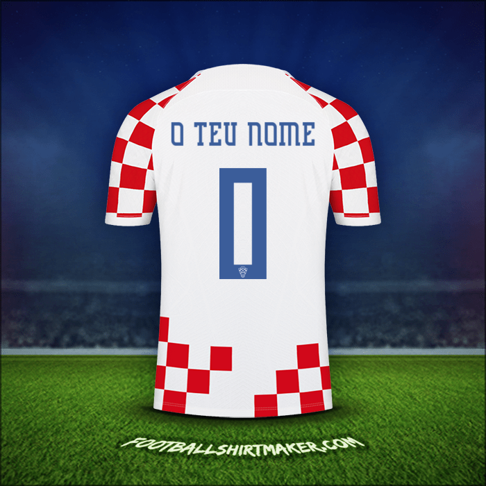 Camisola Croácia 2022 -  o teu nome - 0
