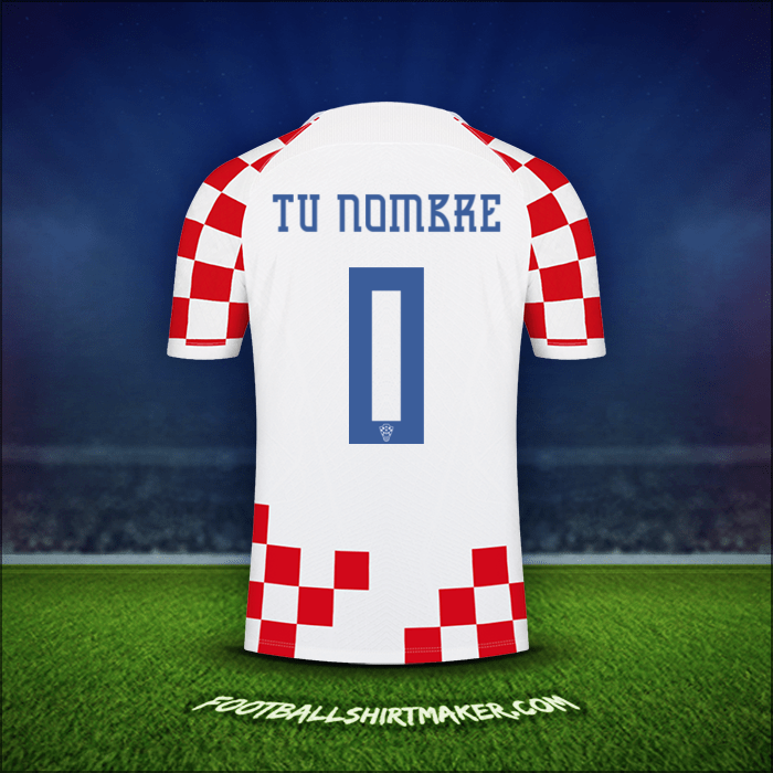 Camiseta Croacia 2022 -  tu nombre - 0