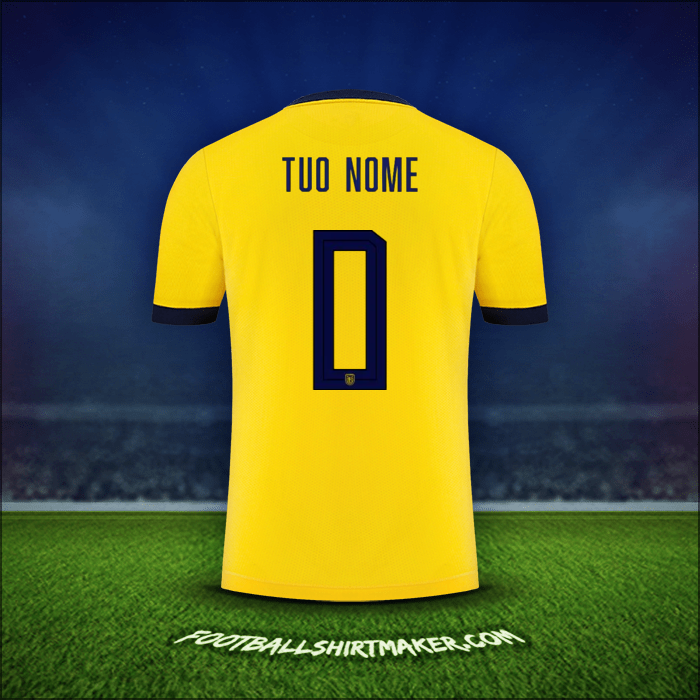 Maglia Ecuador 2022 -  tuo nome - 0