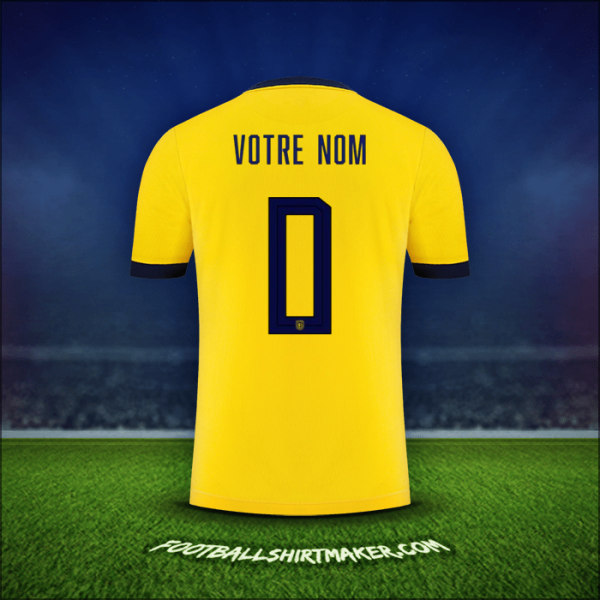 Maillot Équateur 2022 -  votre nom - 0